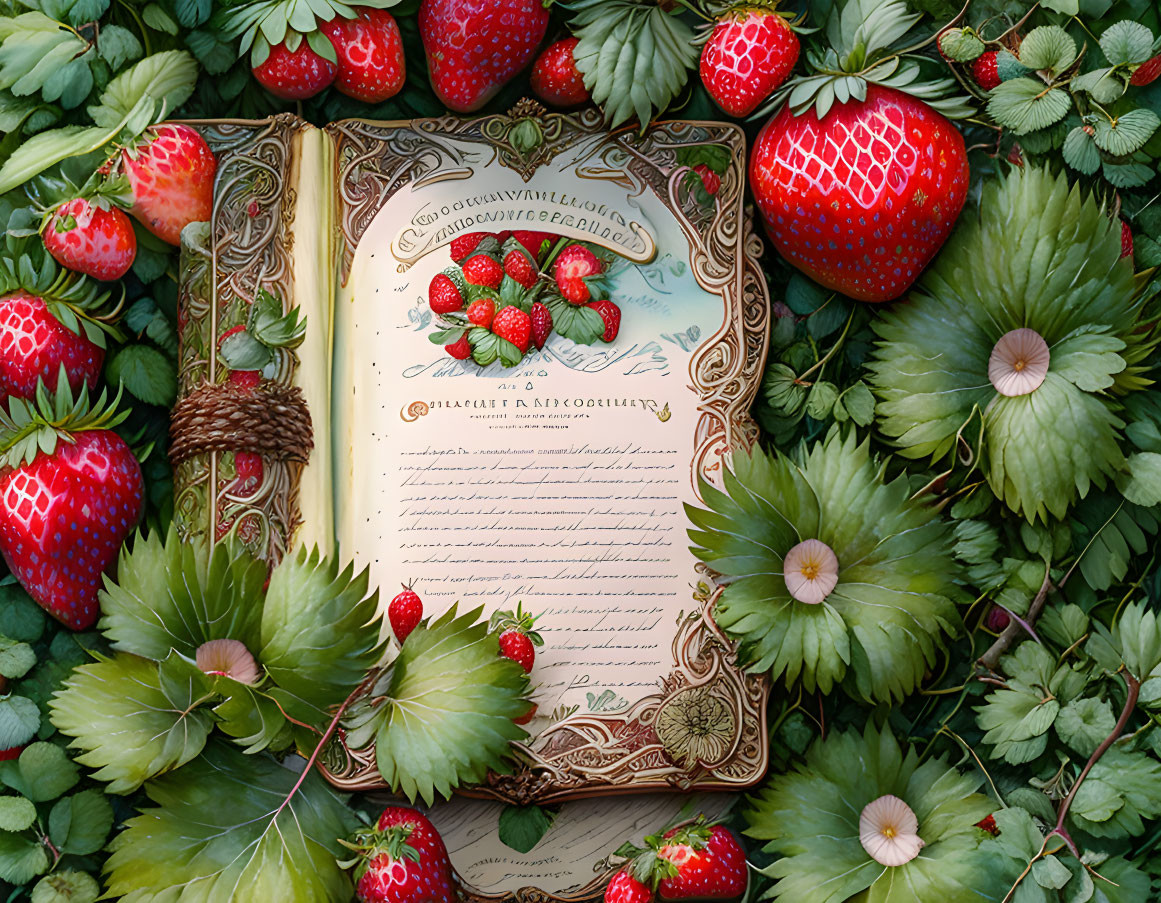 Old strawberry recipe book