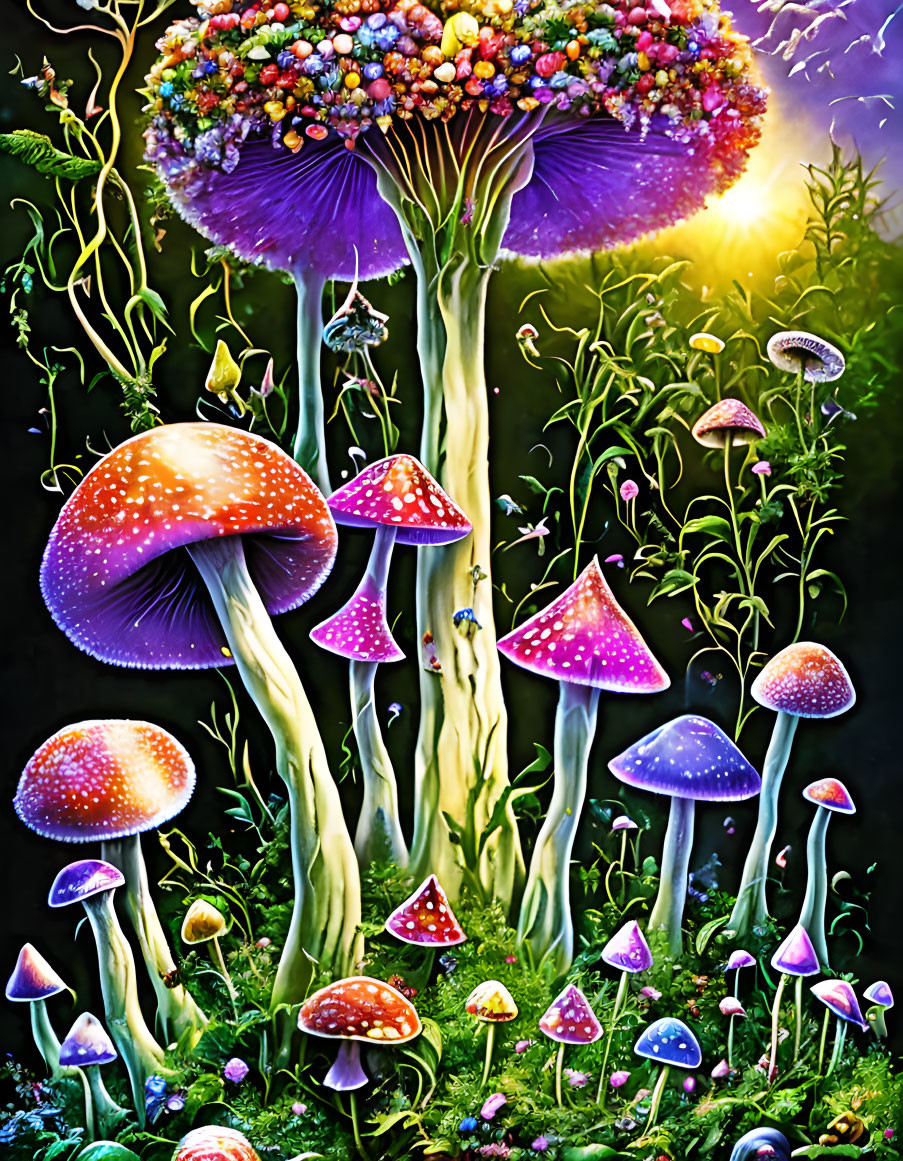 "Flowers bouquet mushroom" _ (230610)