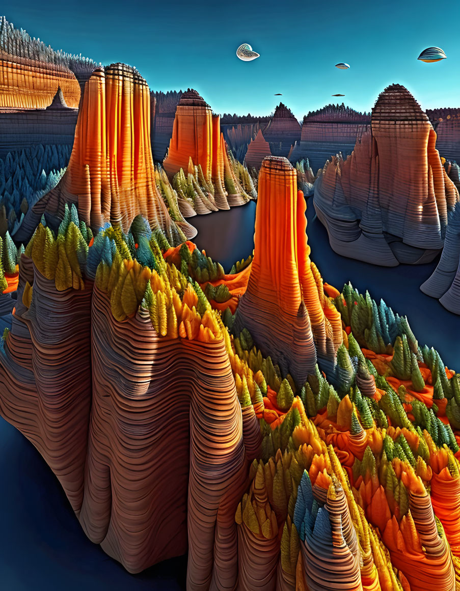 "Canyons of a fictional planet" _ (220809)