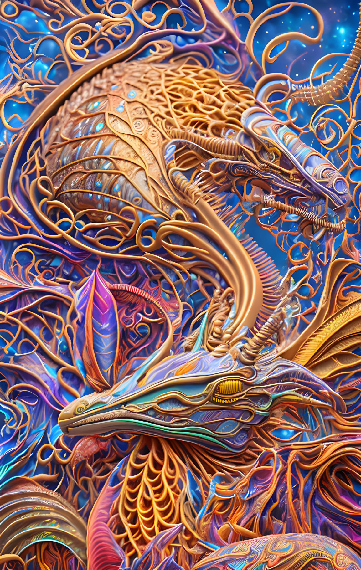 "Dragon from the Psychedelic Lagoon" _ (220702)