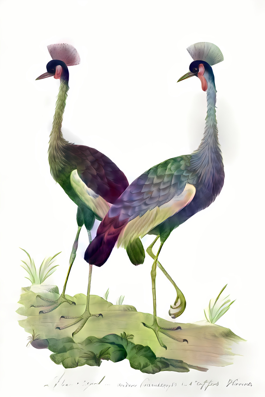 Colourful Cranes
