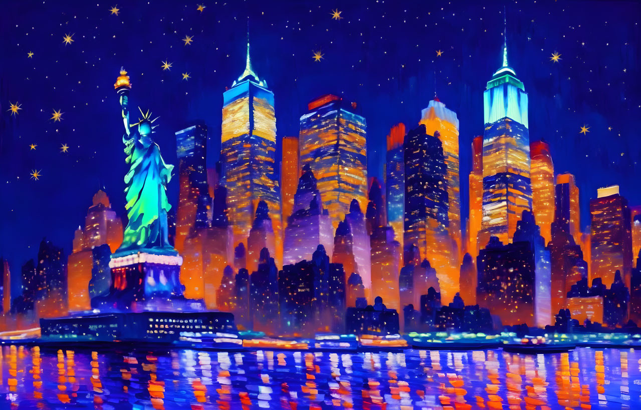 Starry Night In New York 