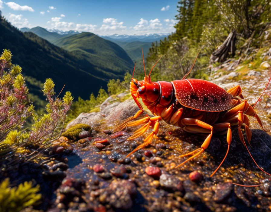 When crayfish on the mountain whistles