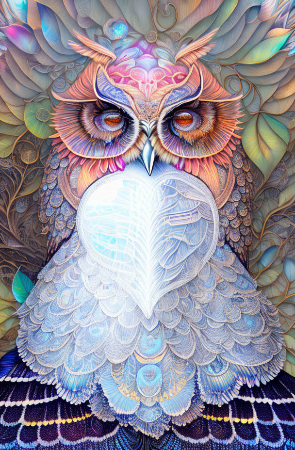 Face-masked, white-bearded owl selfie