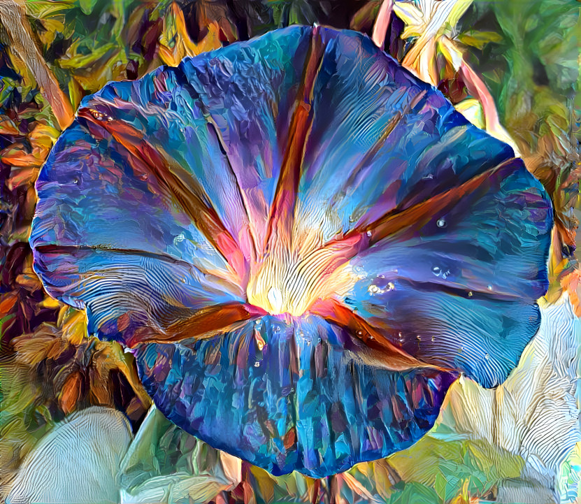 Blue Streak Flower Bloom