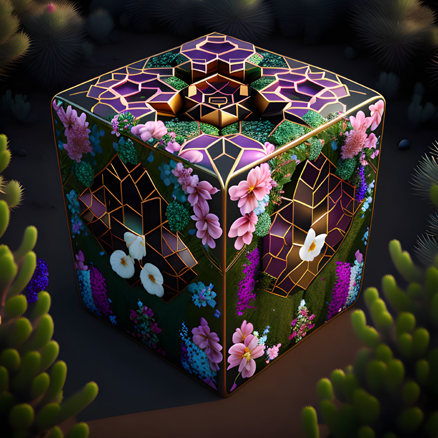 Floral Cube