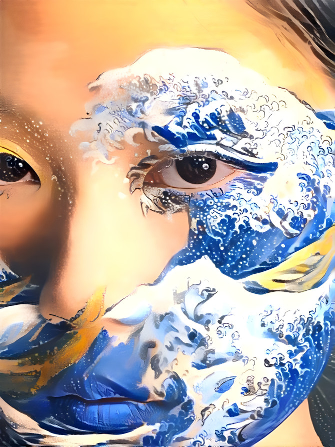 The Great Wave - Face Painting