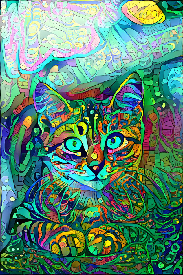 cat psychedelic