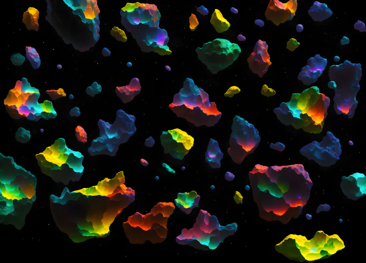 Rainbow asteroid belt 