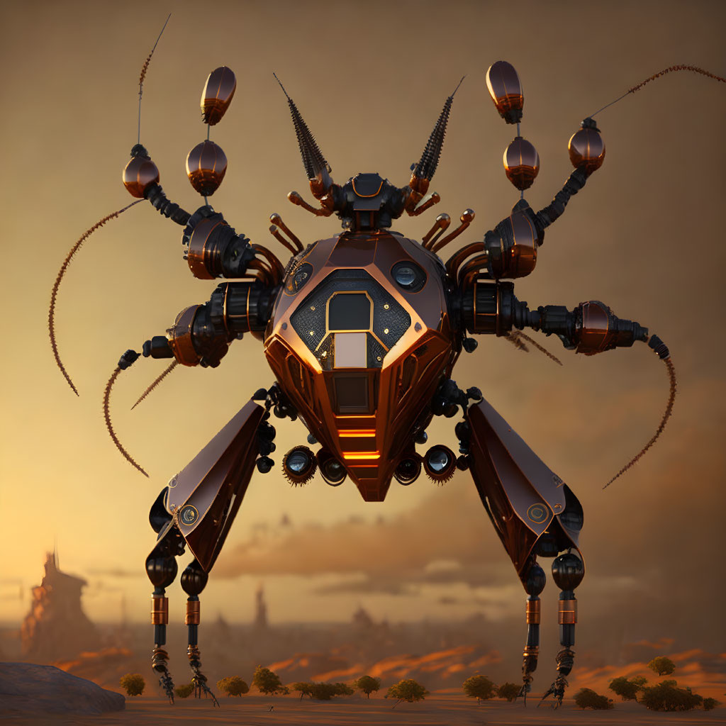Angry spider robot