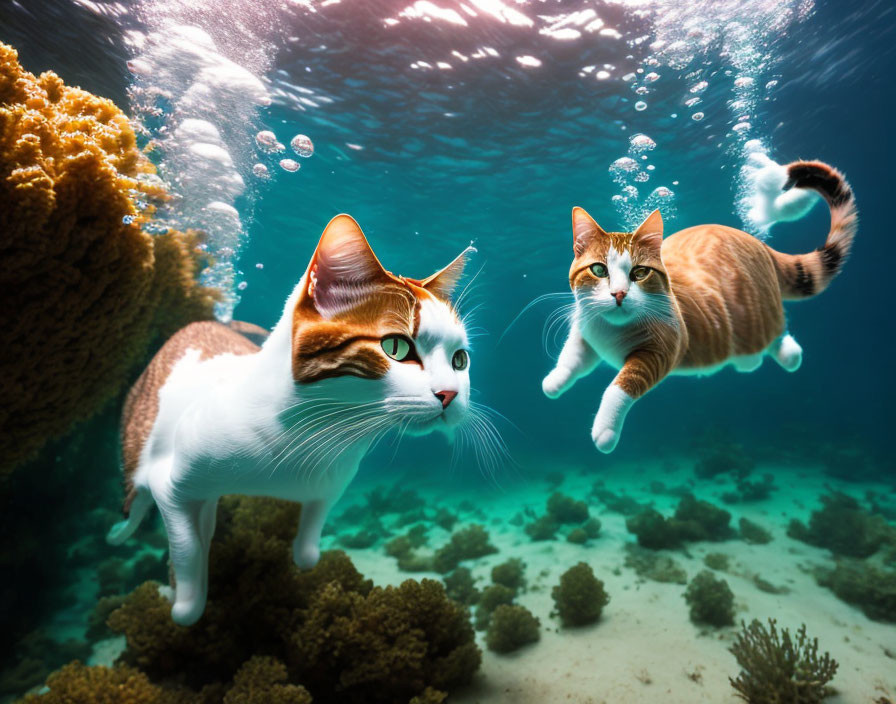 Cats Scuba Diving