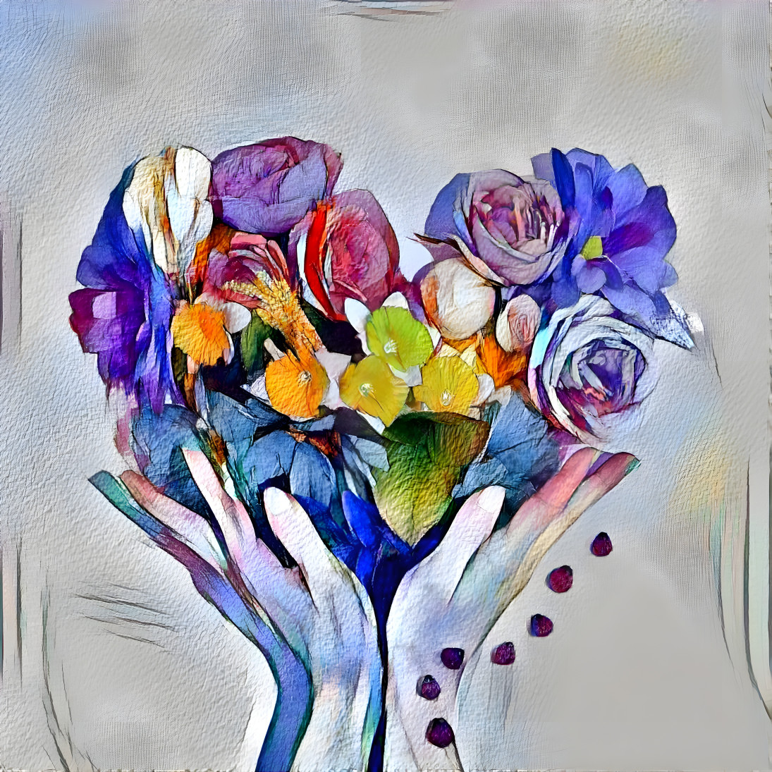 Watercolor Flower Bunch