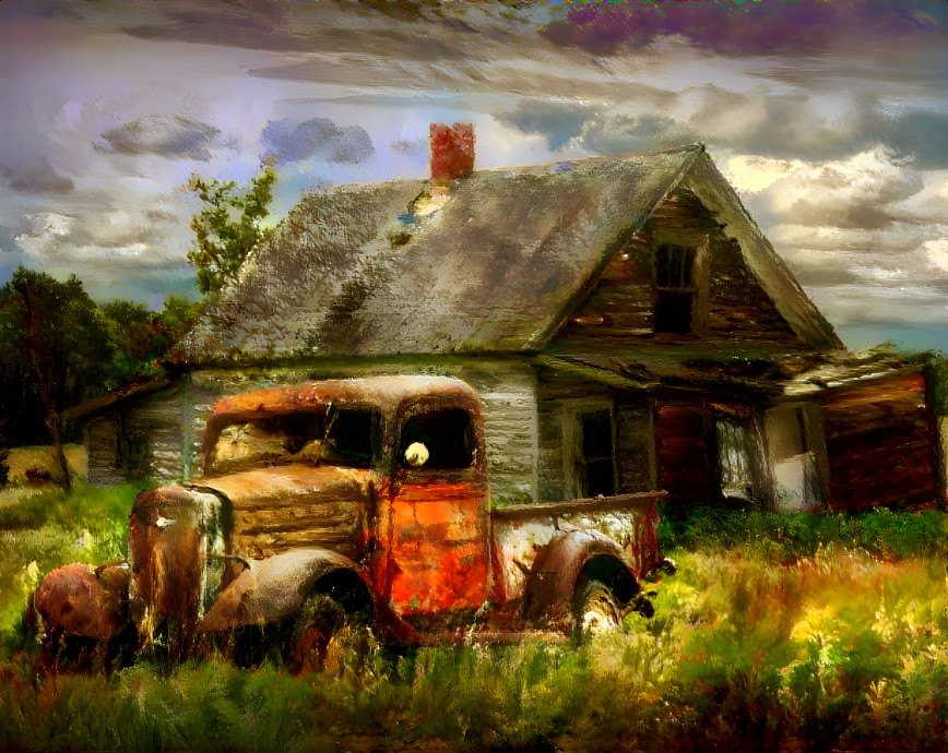 Abandon Farm house and truck Mine