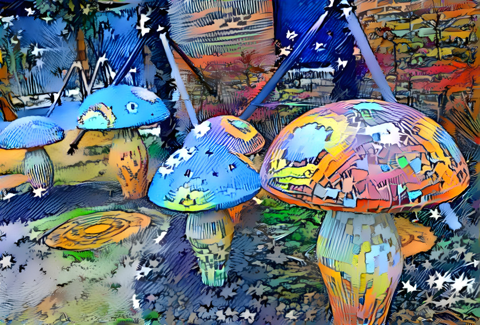 Colorful Mushrooms 