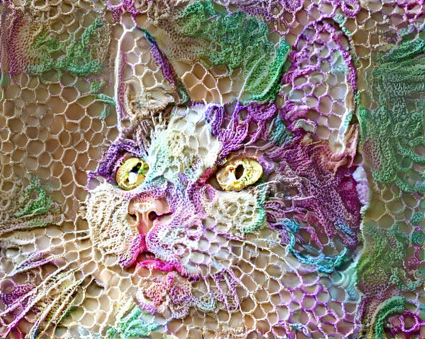 Crocheted cat