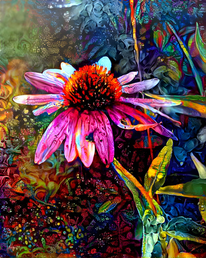 Heat weathered coneflower (floral #19)