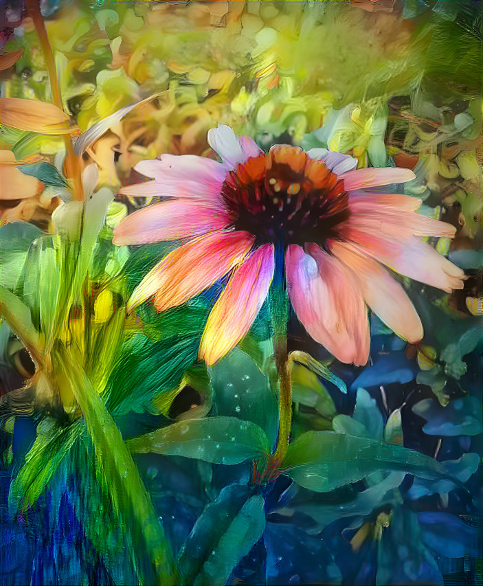 Floral#34 Paint Me a Coneflower 