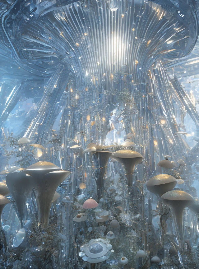 Sci fi mushroom space