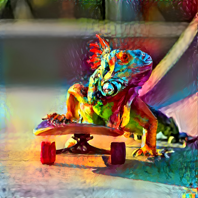 Iguana Skateboarding