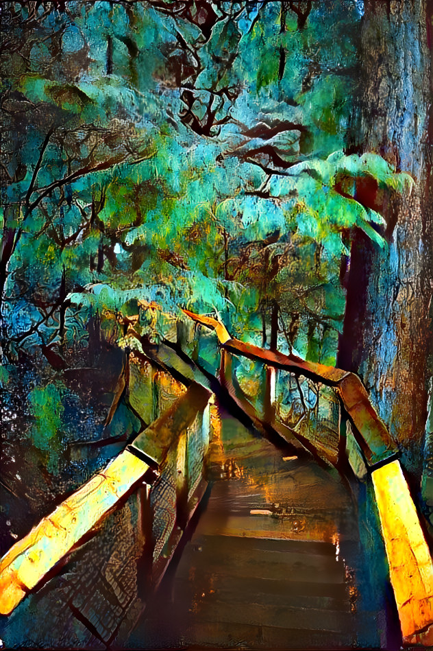 Beautiful Bridge Forest