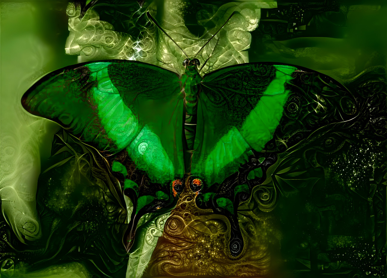 Green Butterfly 