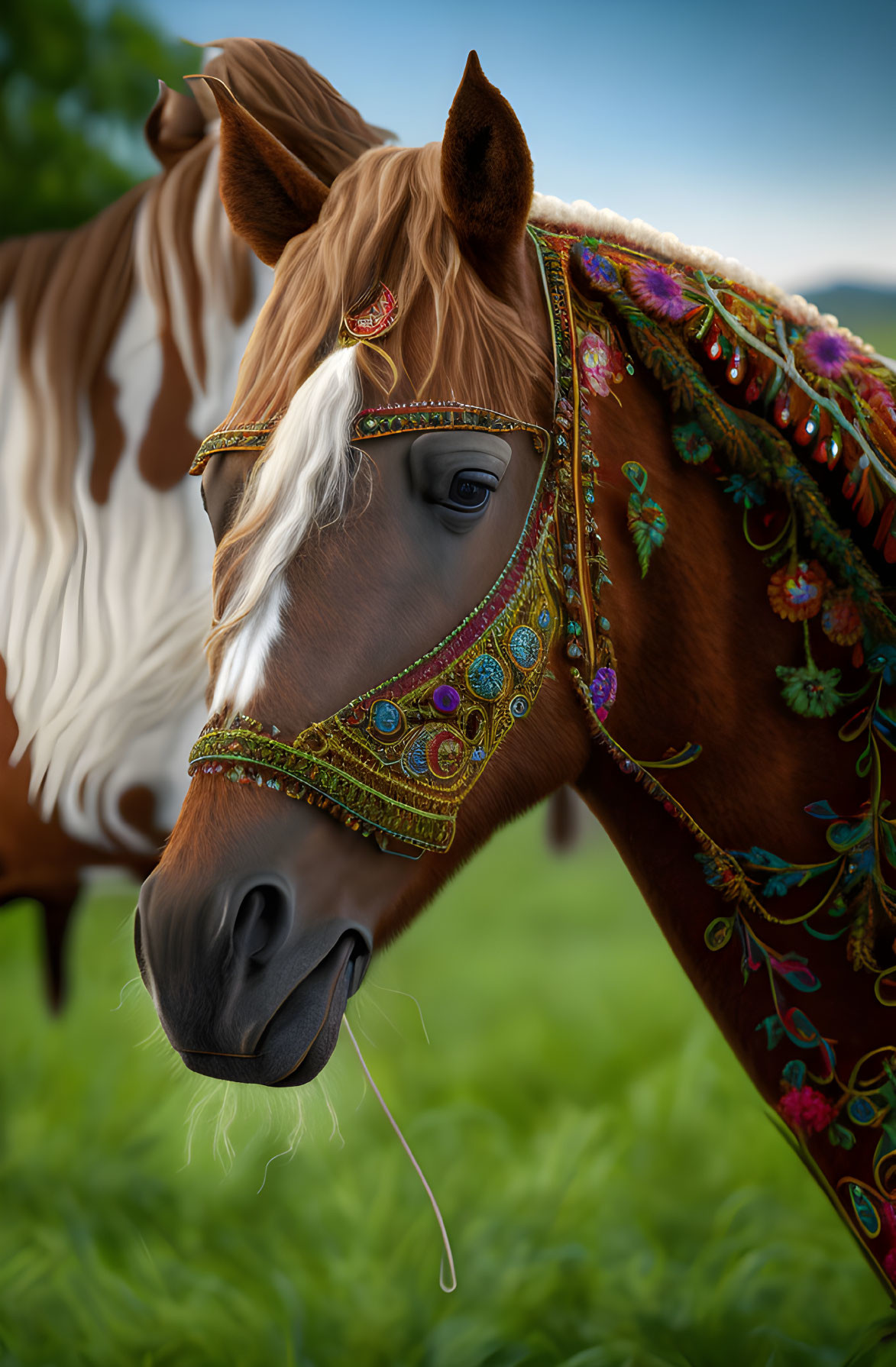 Embroidered horse