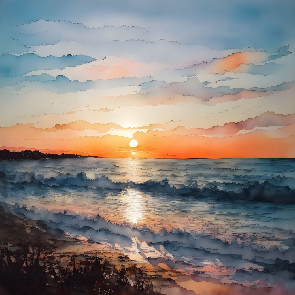 Seascape sunrise