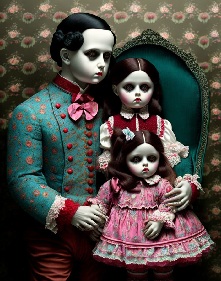 creepy dolls family