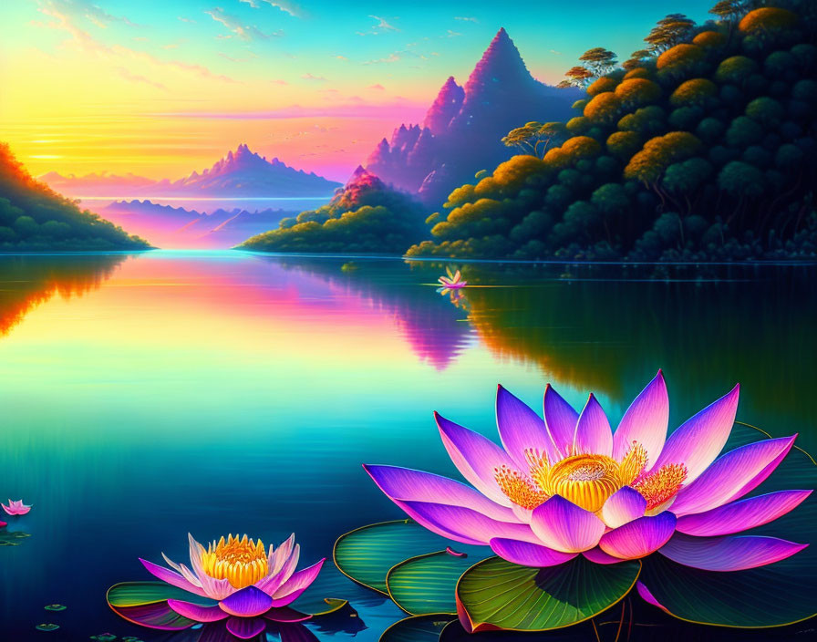 Lake of Lotus Flowers