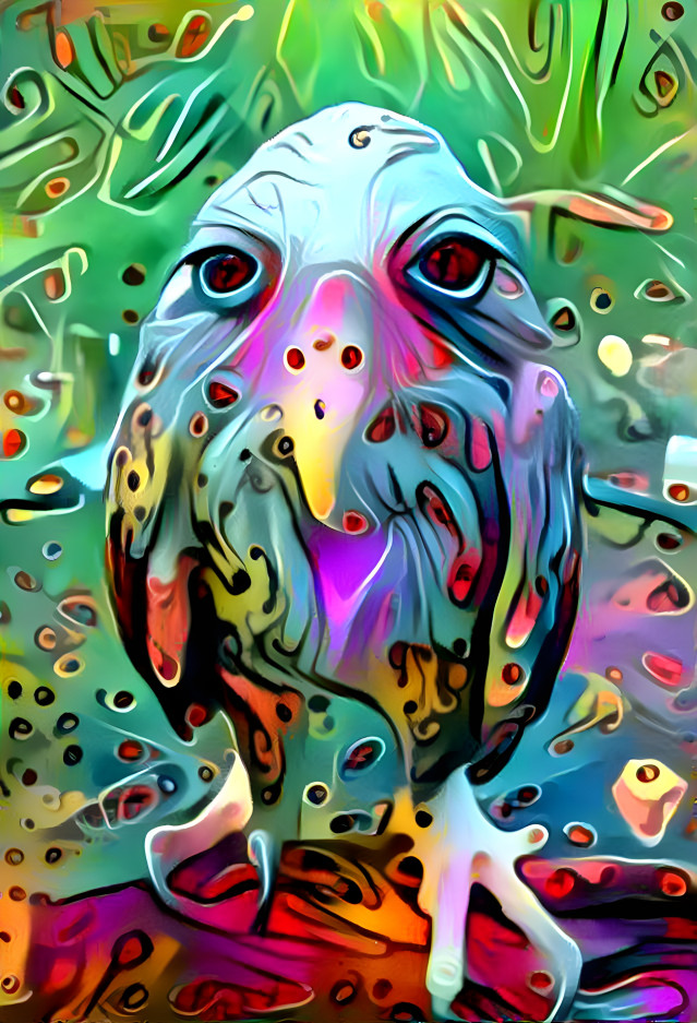 colour wet paint owl