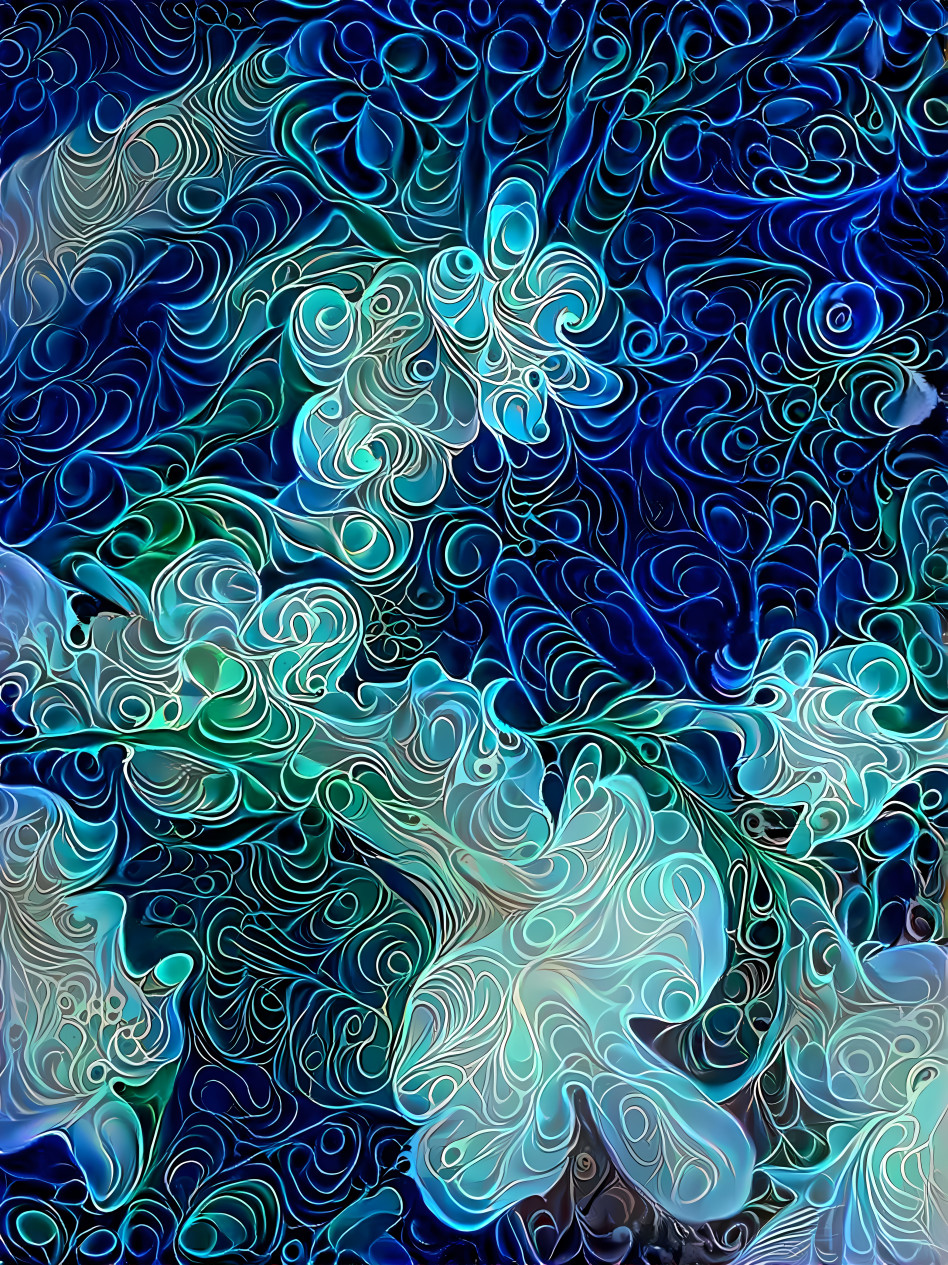 Floral abstract swirls 