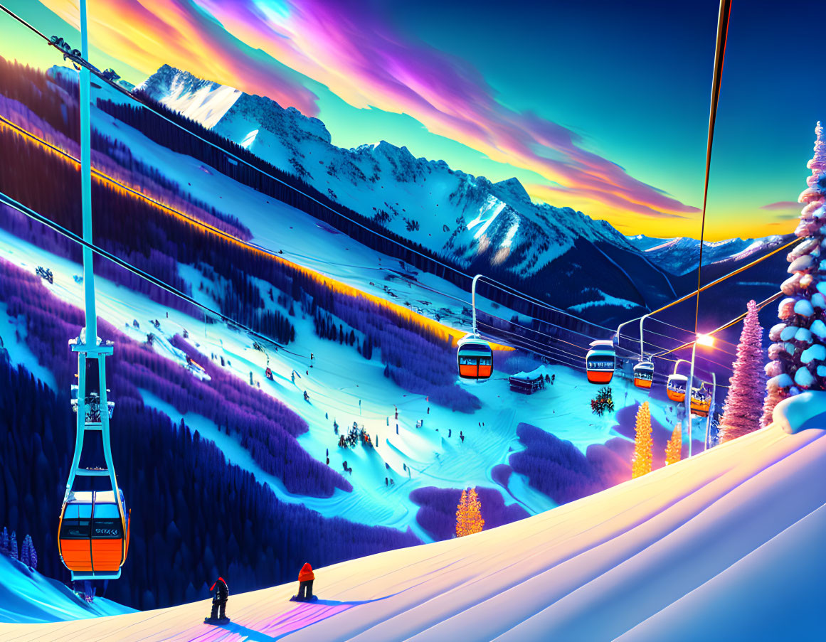 Aspen Ski Lift | Deep Dream Generator