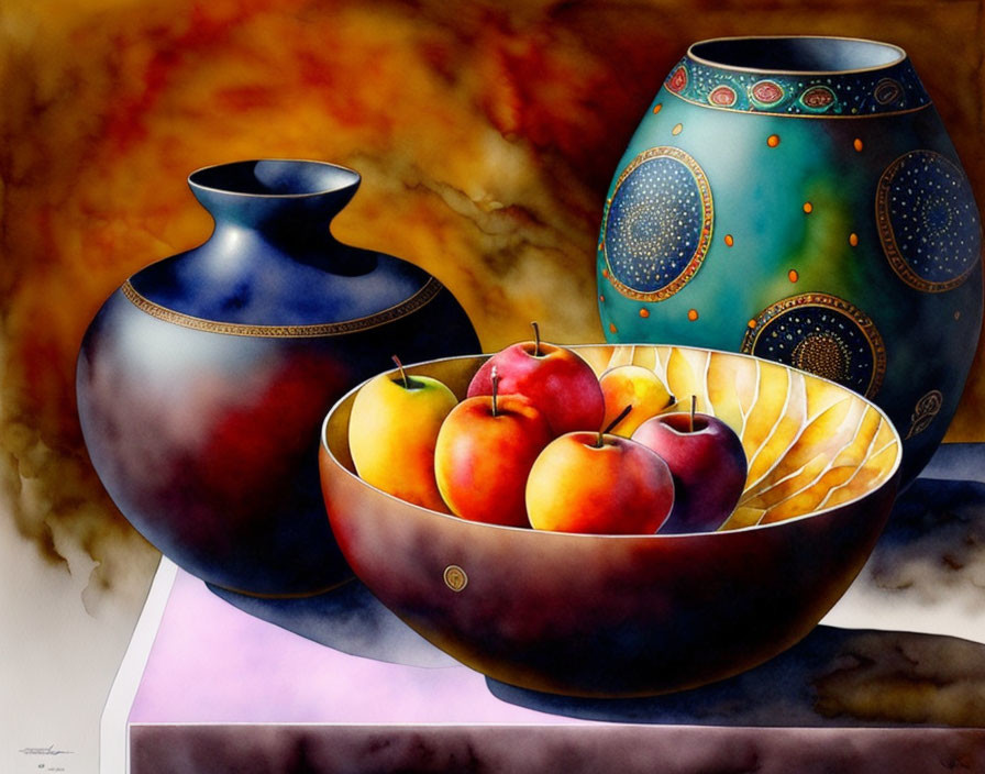 Vase with Fruit Bowl