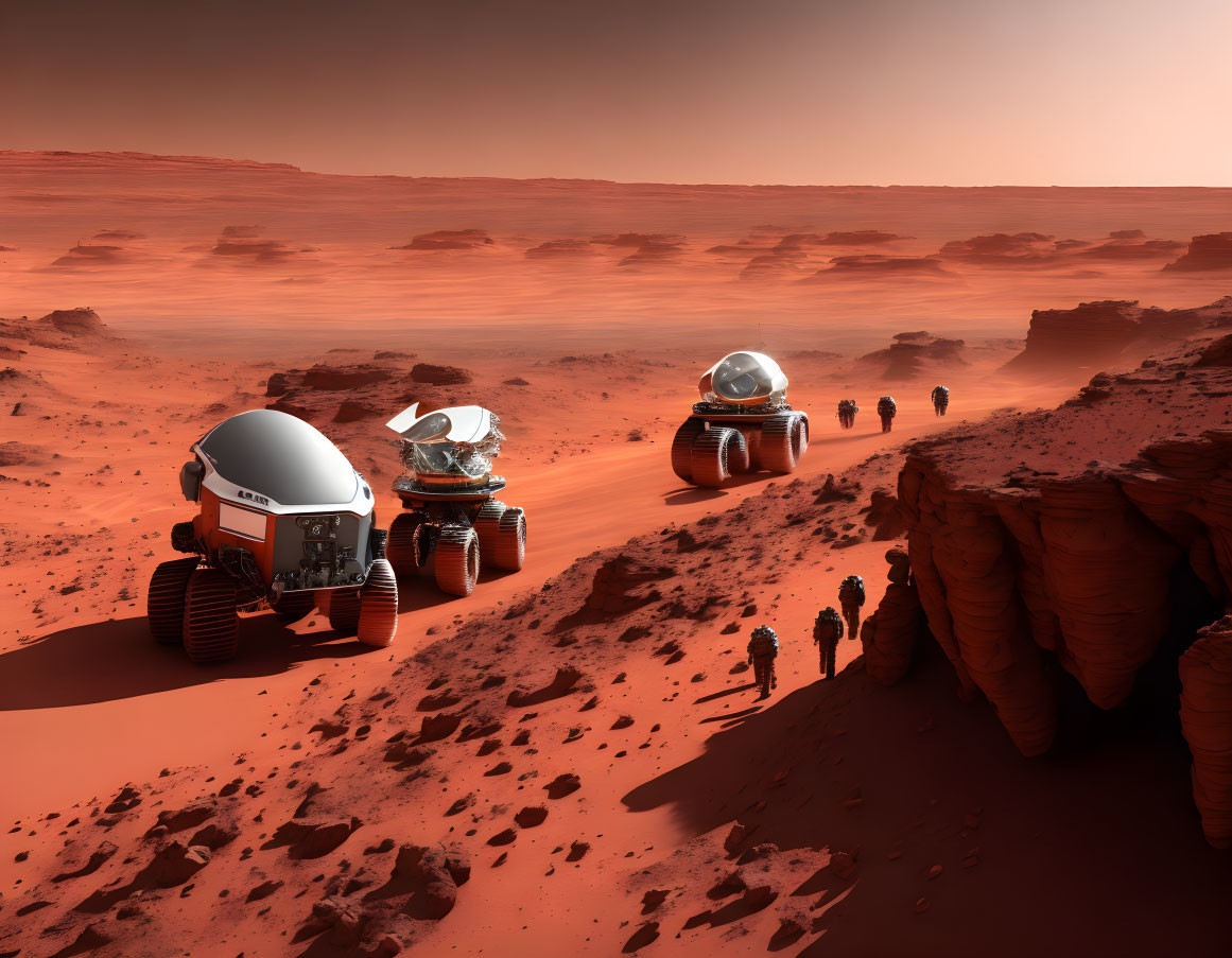 The Mars Expedition Explores the Planet.