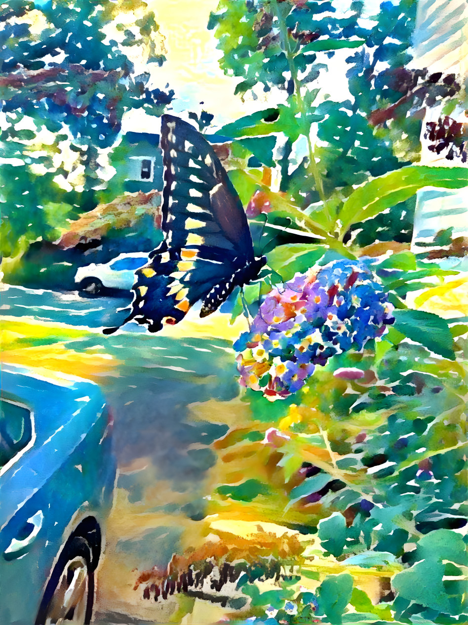 Swallowtail Butterfly a la Matisse