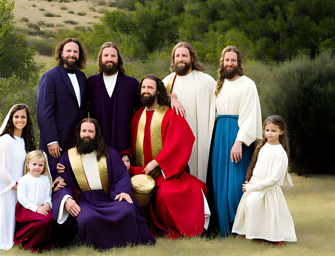 Jesus family photo