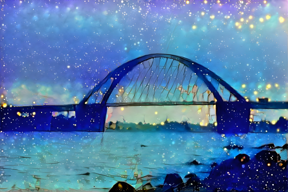 Stars over the bridge