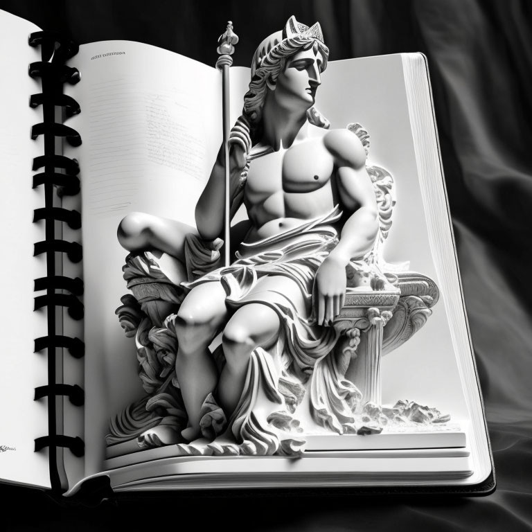 Sketch Book of Greek Statue