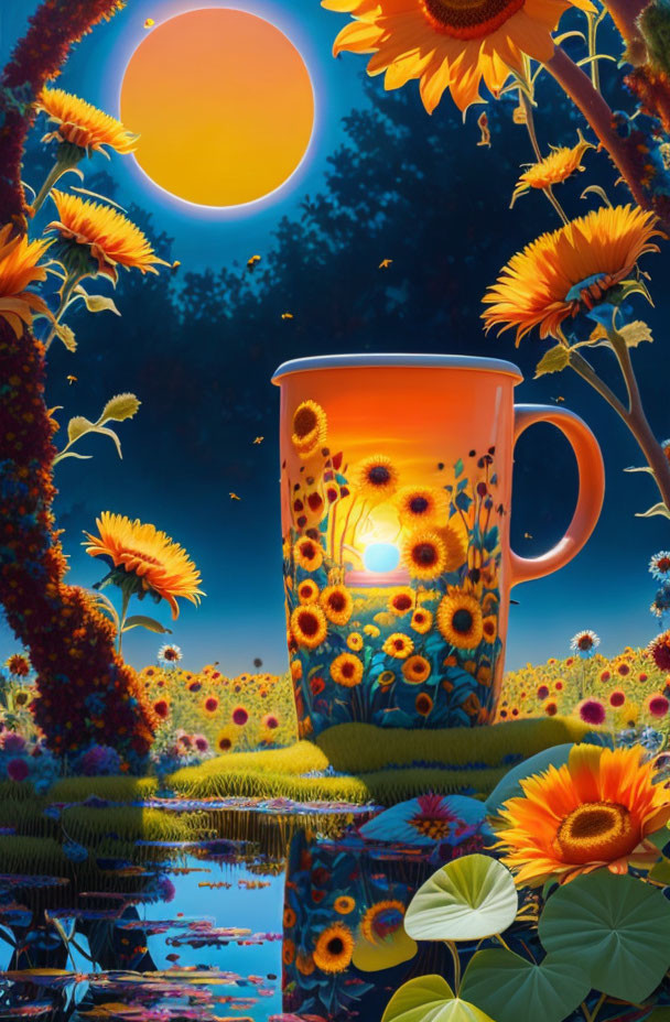 Sunflower Coffee Cup 2