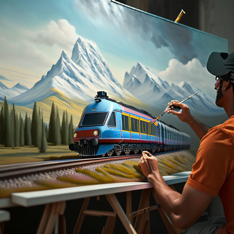 Painting A Train 2