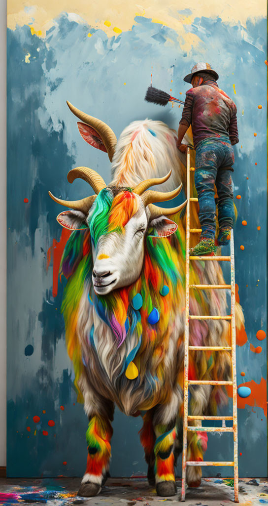 Painting a Goat 2