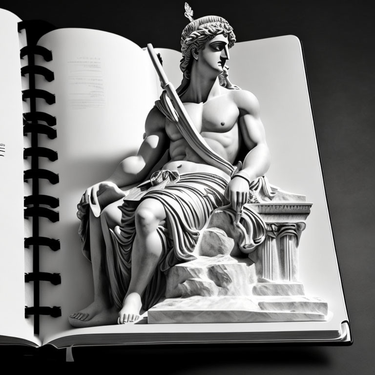 Sketch Book of Greek Statue 2