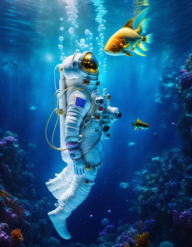 Astronaut Underwater