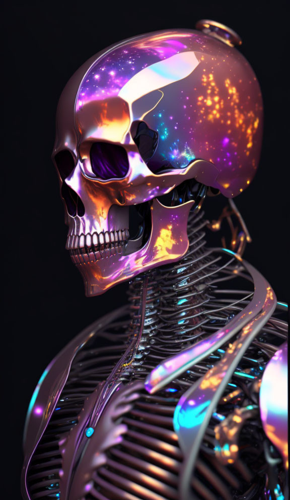 Iridescent Skeleton