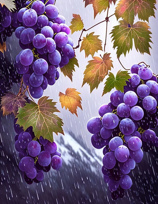Grapes in the Rain 2
