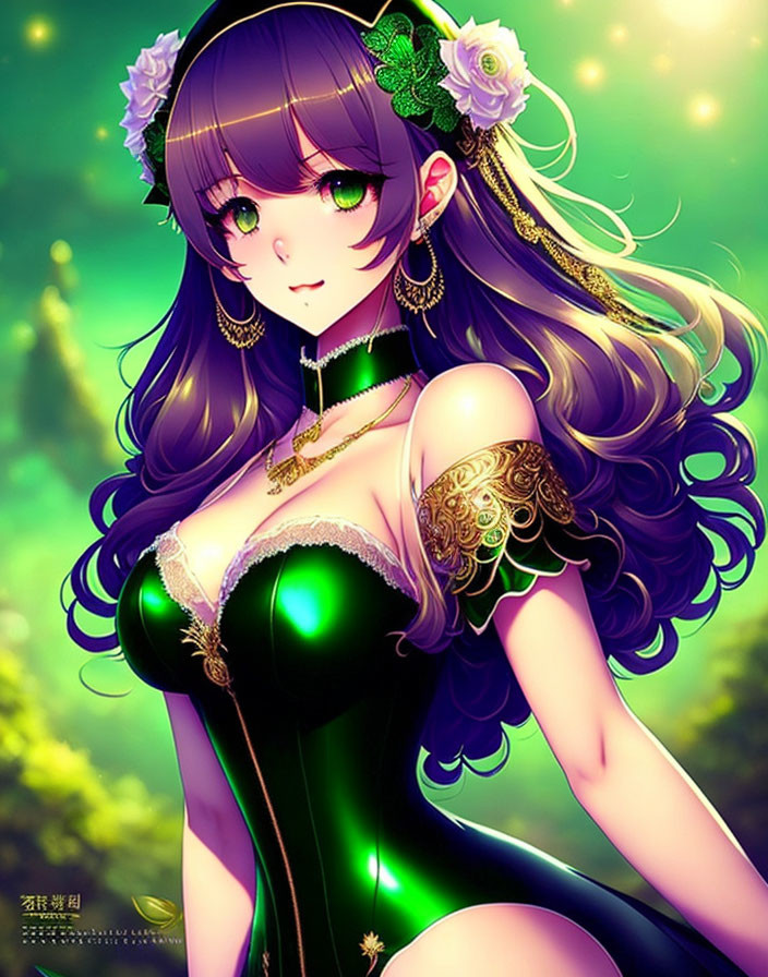 Green and purple