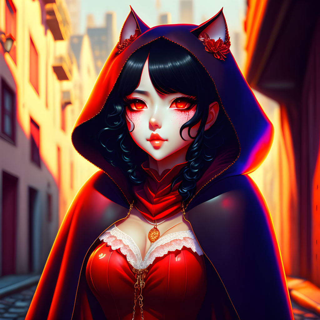 Not so Little Red Riding Hood.
