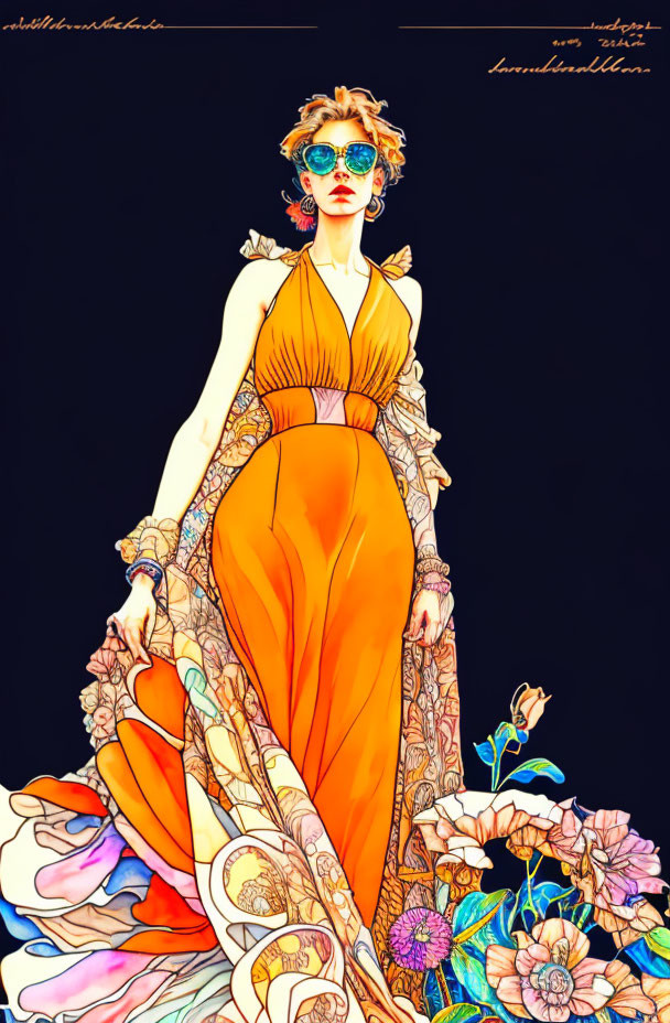Lady in orange 