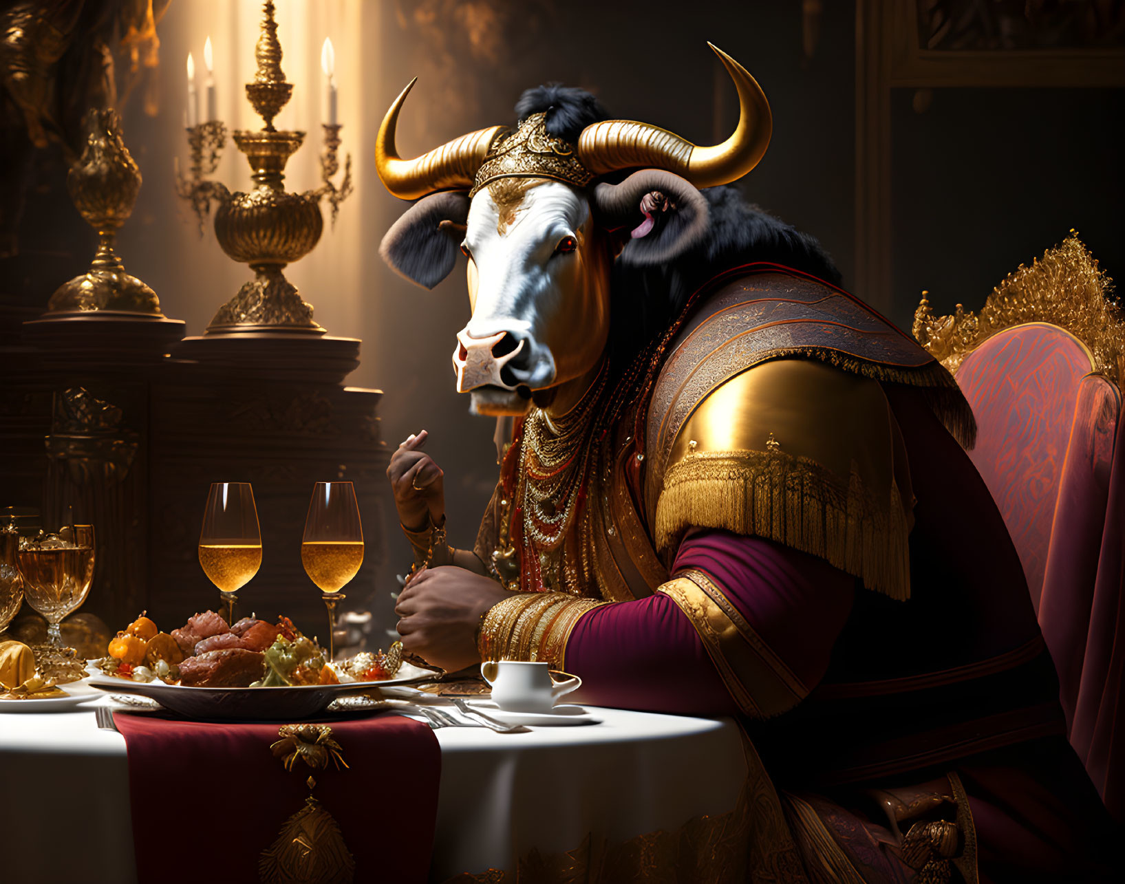 dinner with sitting bull