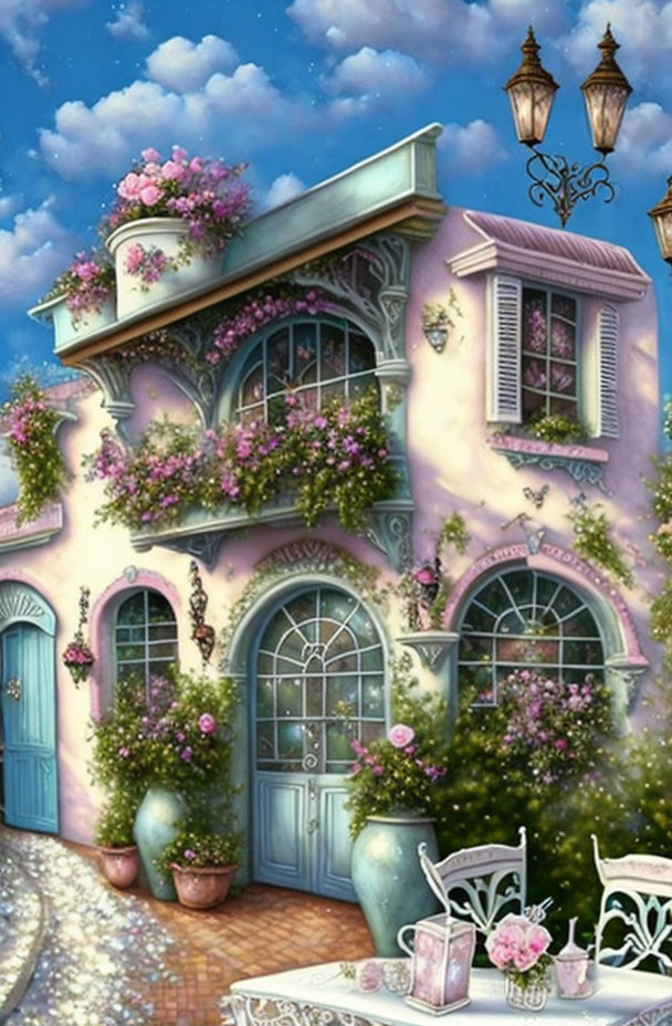 Café de La Petite Maison Rose.